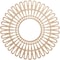 Ekena Millwork Cornelius Wood Fretwork Pierced Ceiling Medallion, Alder, 18"OD x 6 3/4"ID x 1/4"T CMWP18X0250CRAL - alternate 1